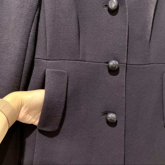 J Crew Plum Carlin Wool Dress Coat sz Small - Picture 11 of 13